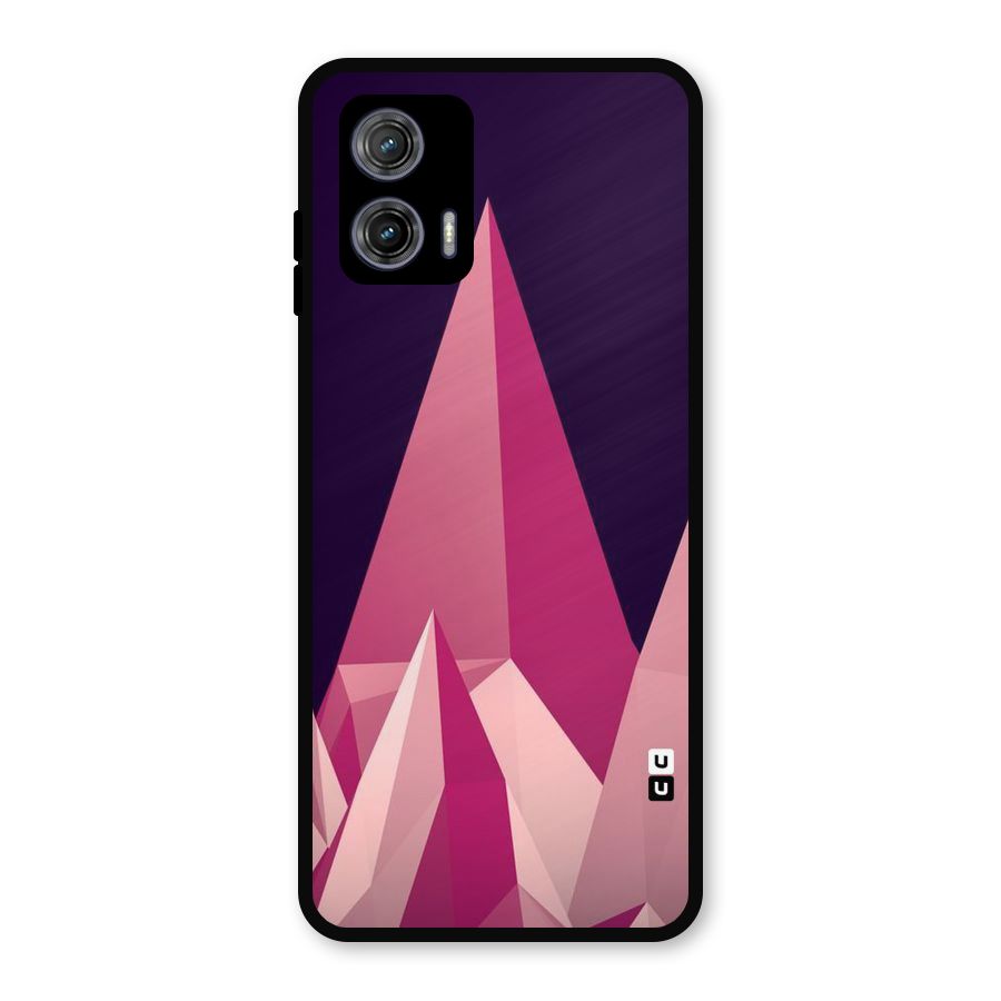 Pink Sharp Metal Back Case for Moto G73