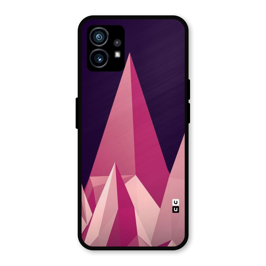 Pink Sharp Metal Back Case for Nothing Phone 1