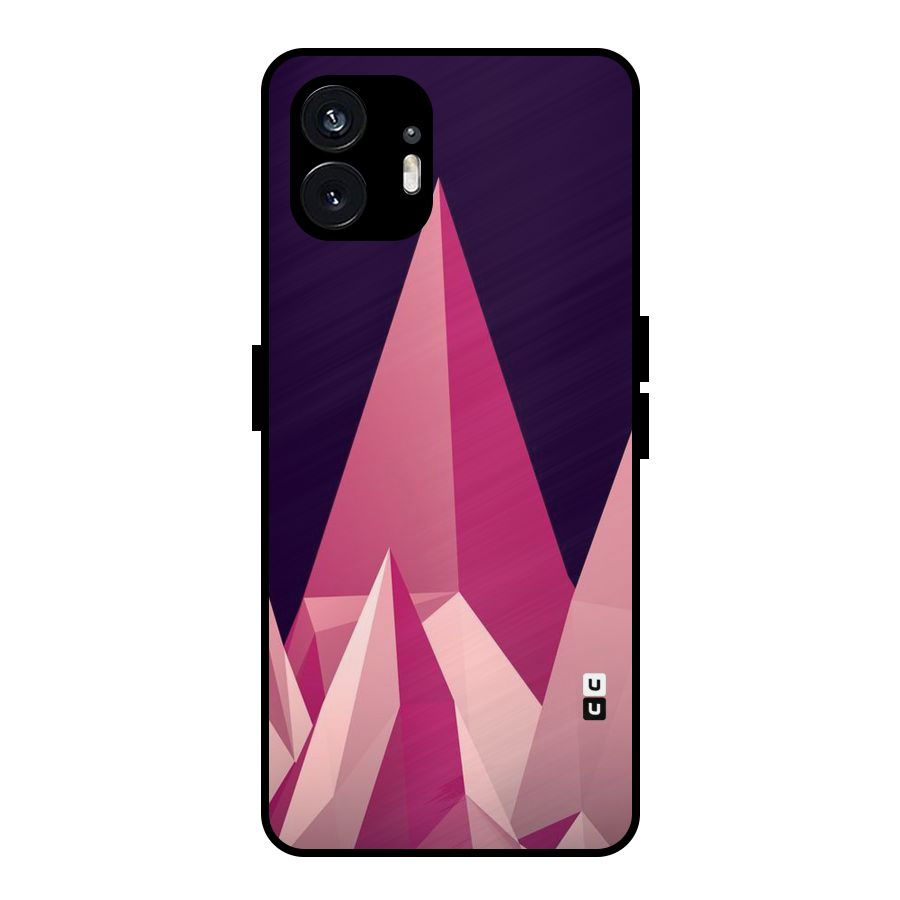 Pink Sharp Metal Back Case for Nothing Phone 2