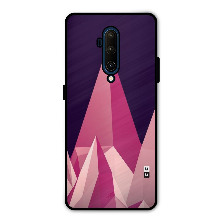 Pink Sharp Metal Back Case for OnePlus 7T Pro