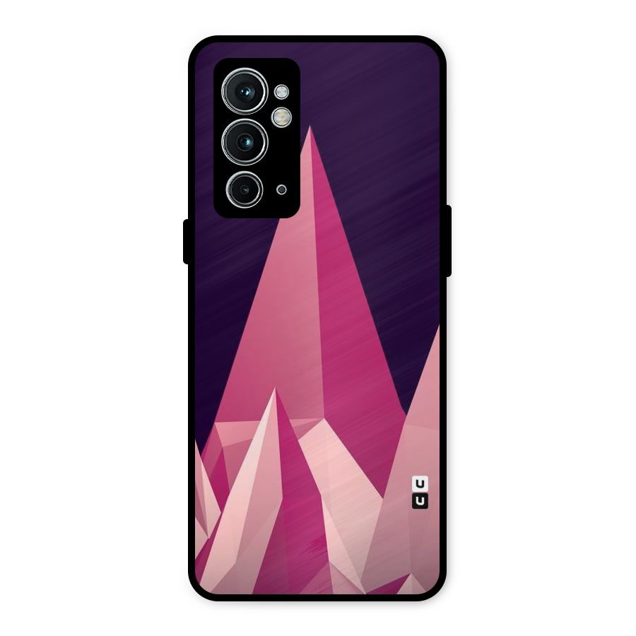 Pink Sharp Metal Back Case for OnePlus 9RT 5G