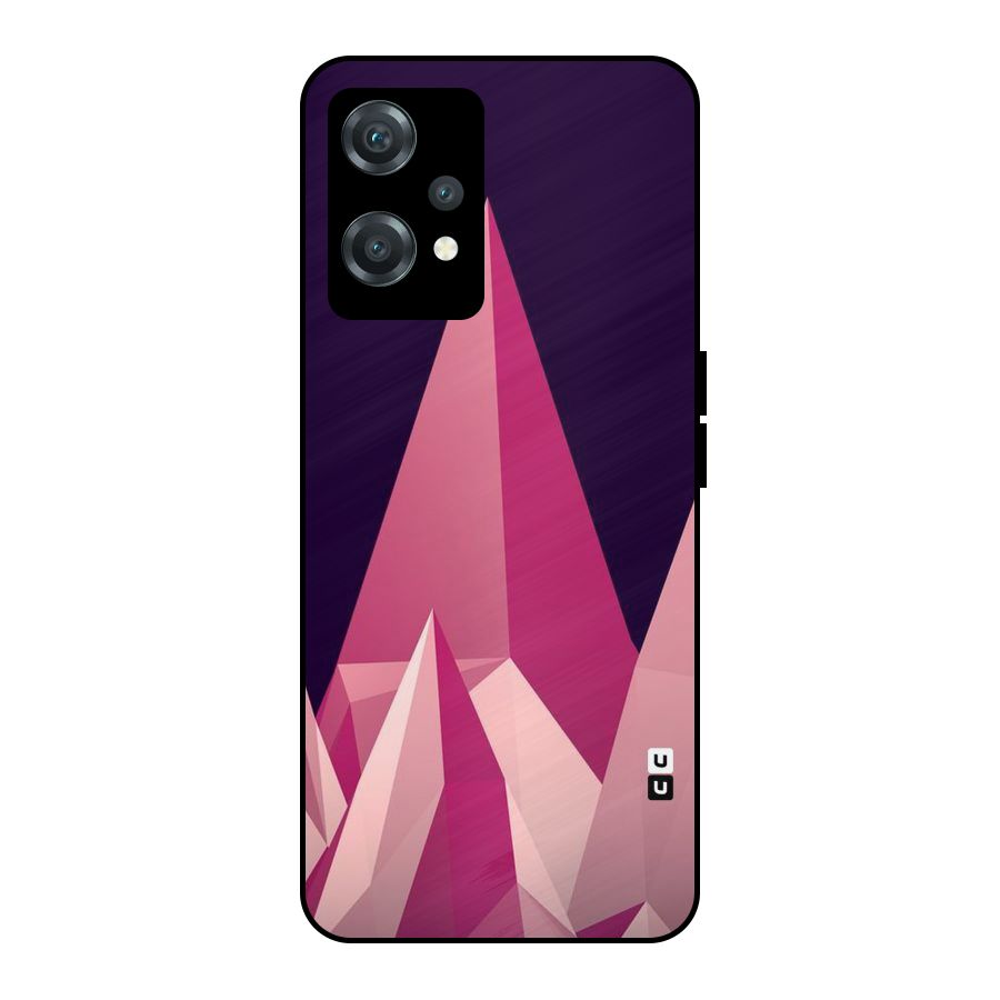 Pink Sharp Metal Back Case for OnePlus Nord CE 2 Lite 5G