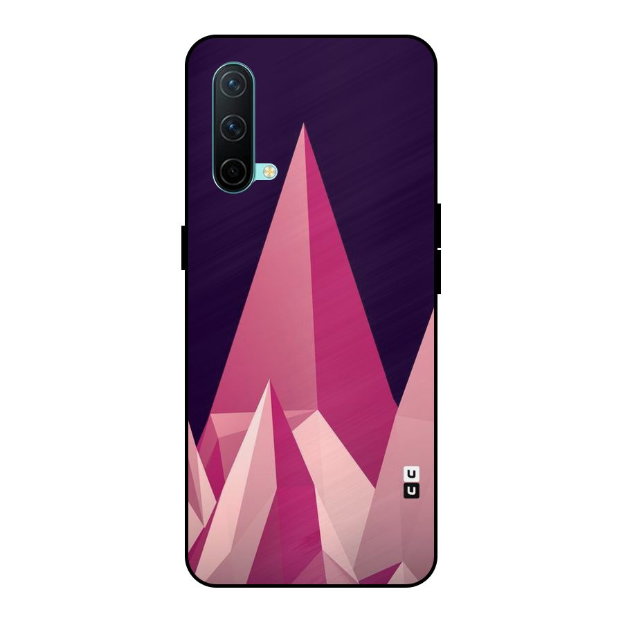Pink Sharp Metal Back Case for OnePlus Nord CE 5G