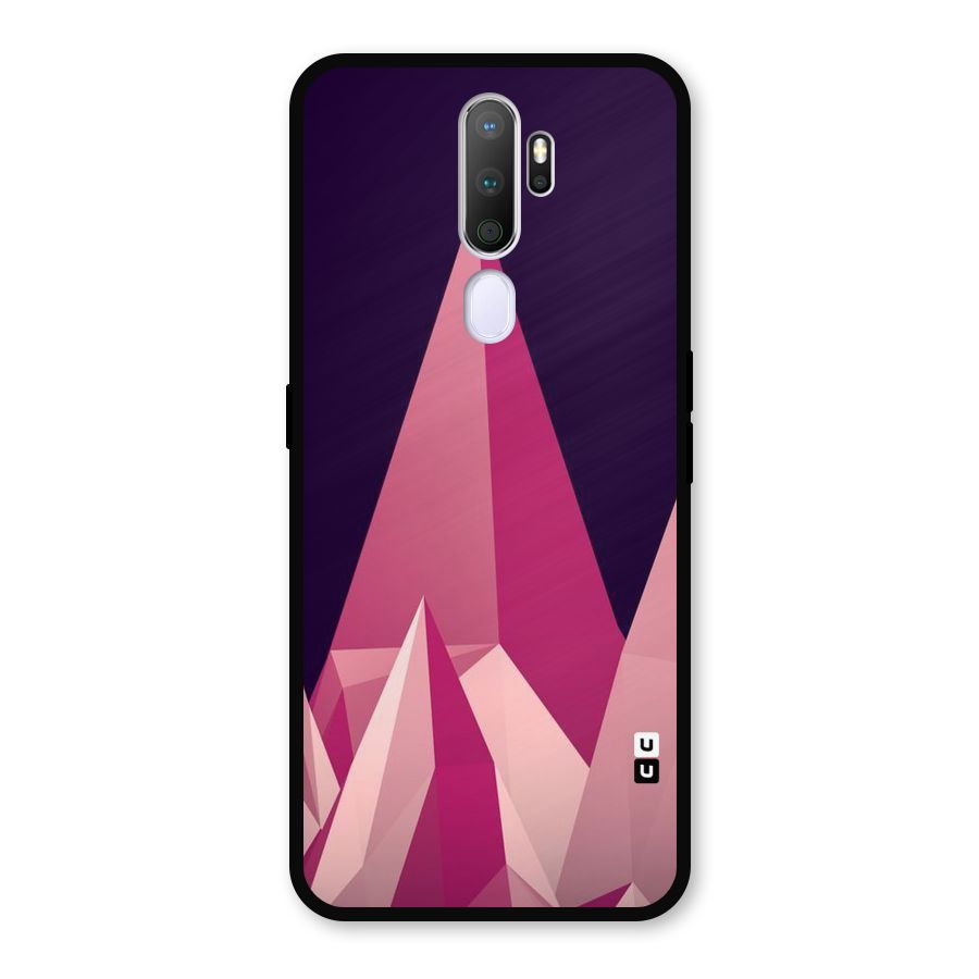Pink Sharp Metal Back Case for Oppo A9 (2020)