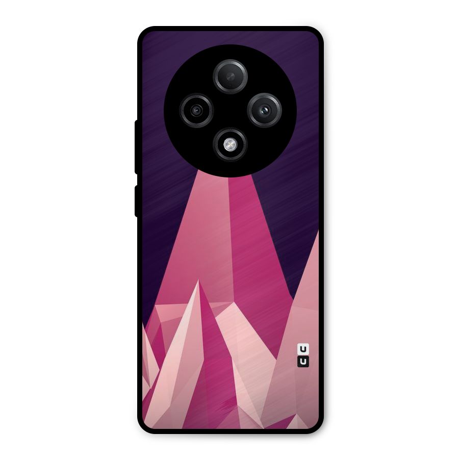 Pink Sharp Metal Back Case for Oppo F27 Pro Plus