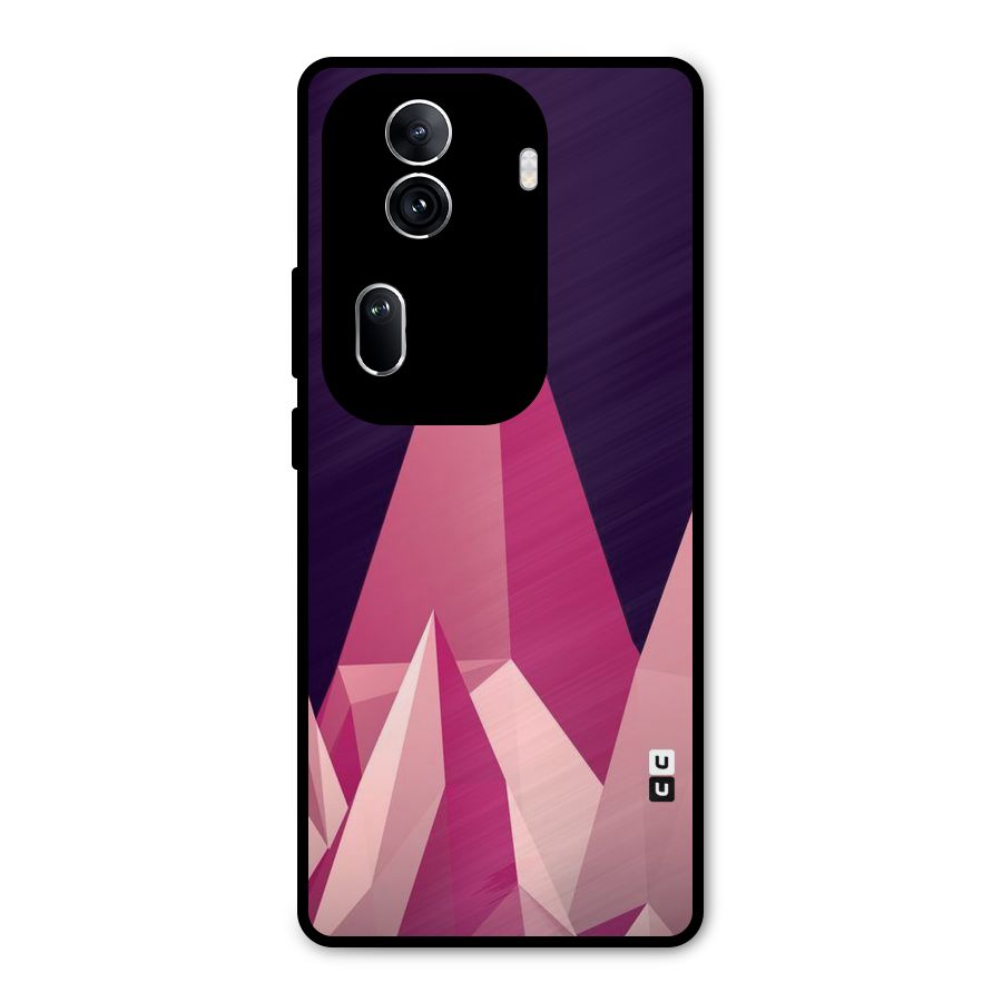 Pink Sharp Metal Back Case for Oppo Reno11 Pro 5G