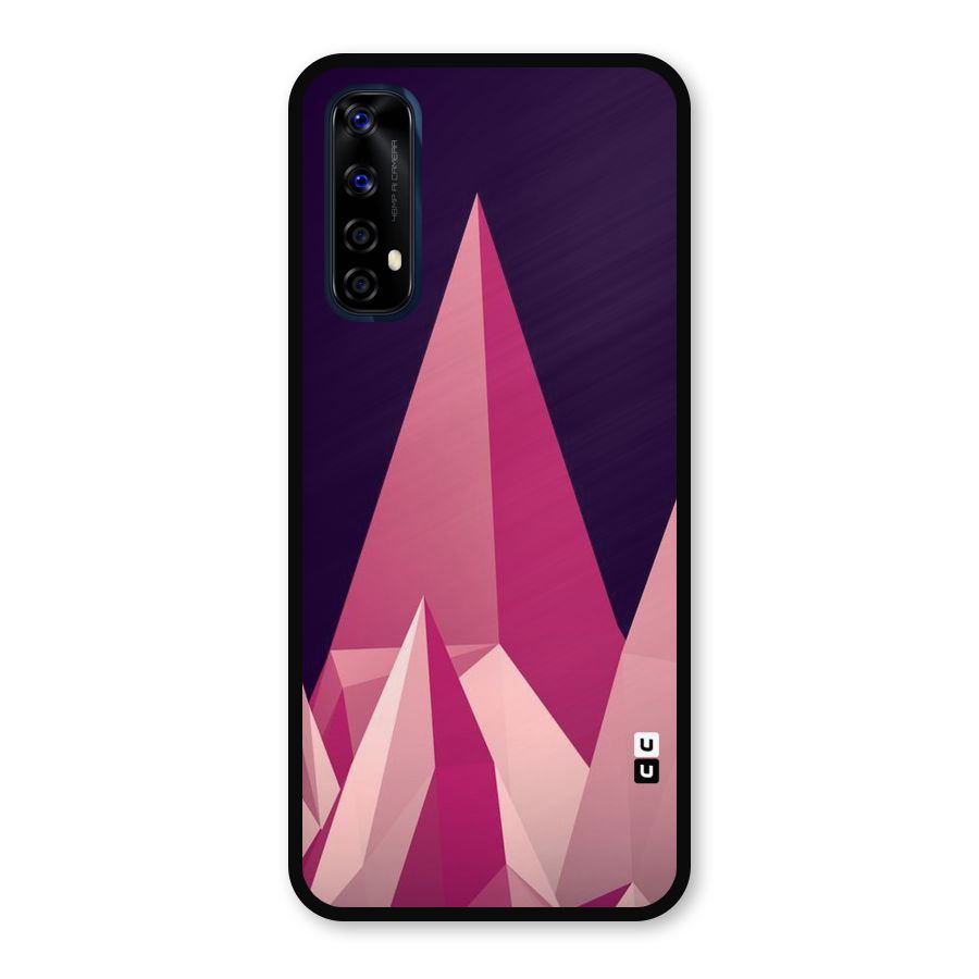 Pink Sharp Metal Back Case for Realme 7