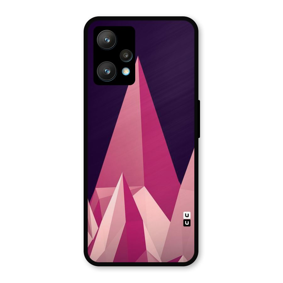 Pink Sharp Metal Back Case for Realme Narzo 50 Pro