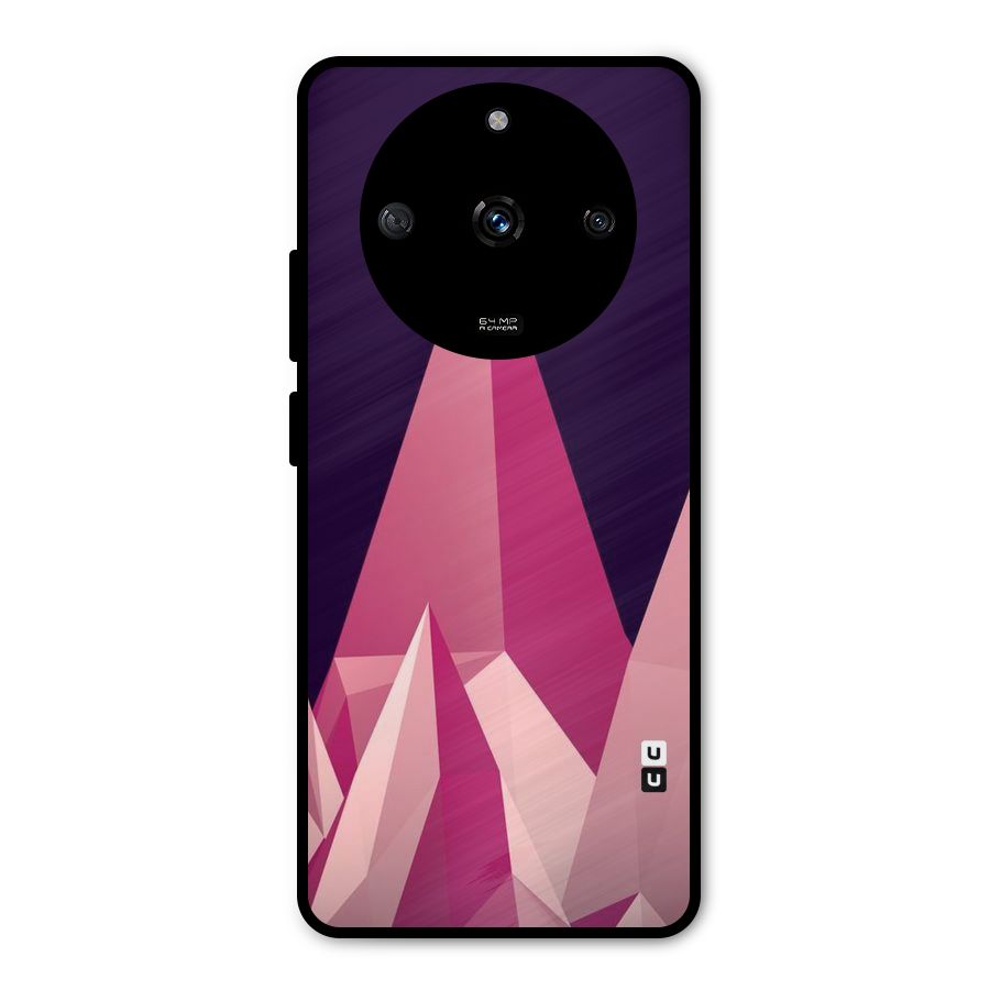 Pink Sharp Metal Back Case for Realme Narzo 60 5G