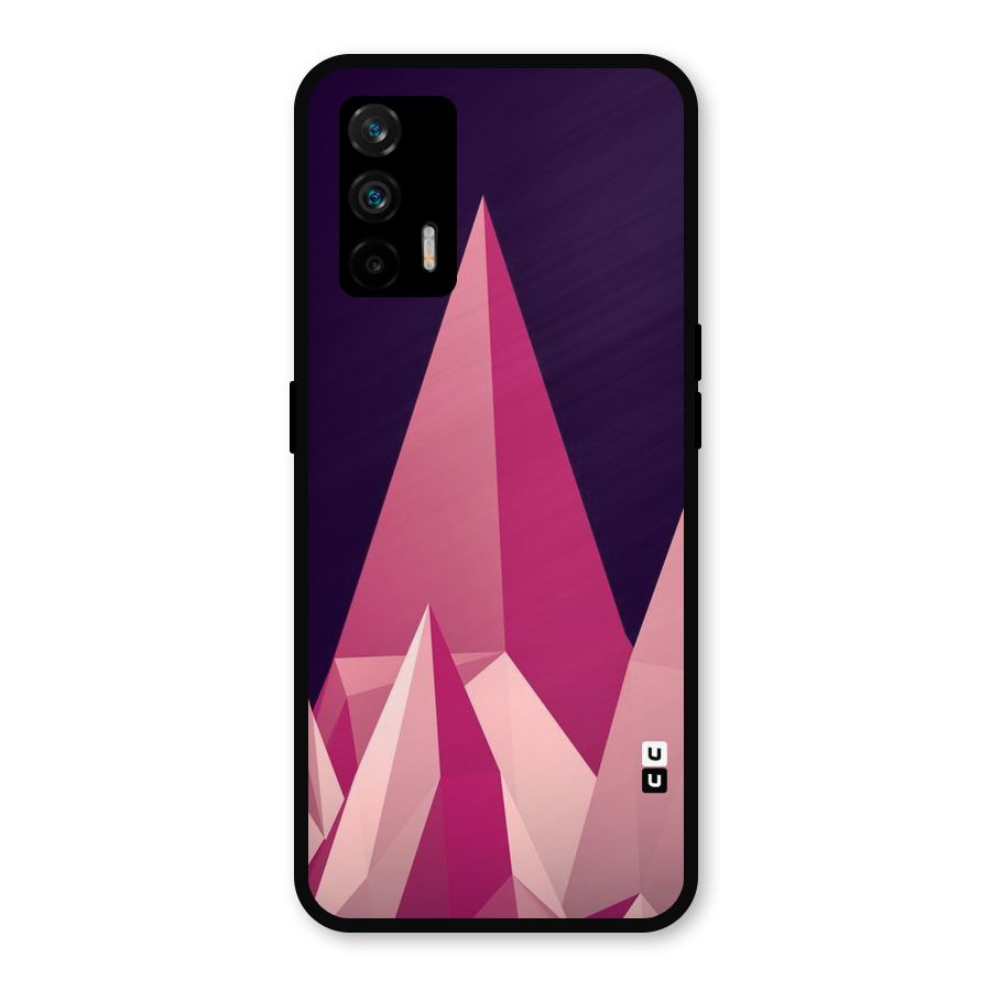 Pink Sharp Metal Back Case for Realme X7 Max