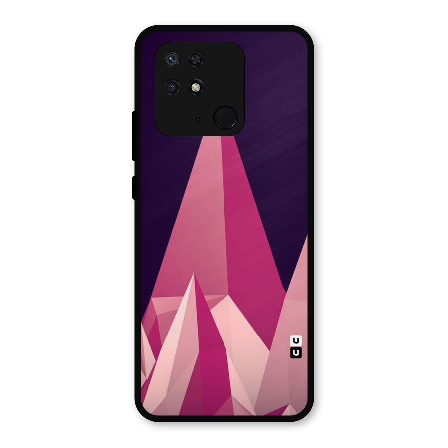 Pink Sharp Metal Back Case for Redmi 10 Power