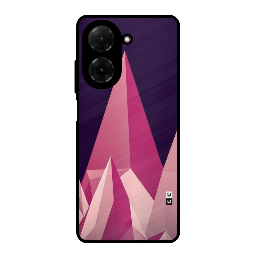 Pink Sharp Metal Back Case for Redmi A5 4G