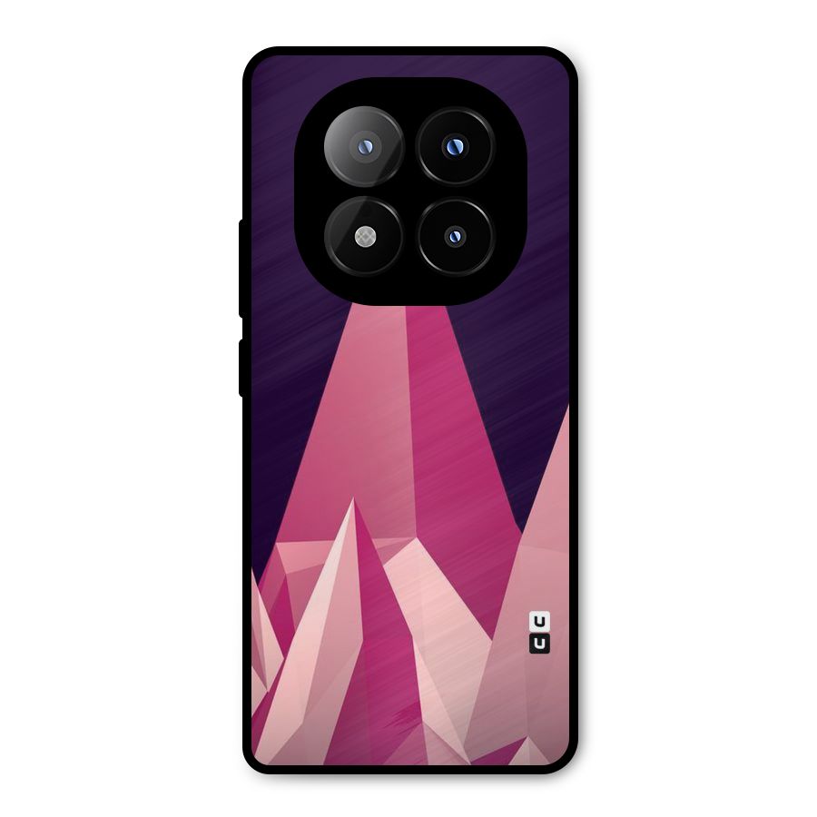 Pink Sharp Metal Back Case for Redmi Note 14 Pro Plus 5G