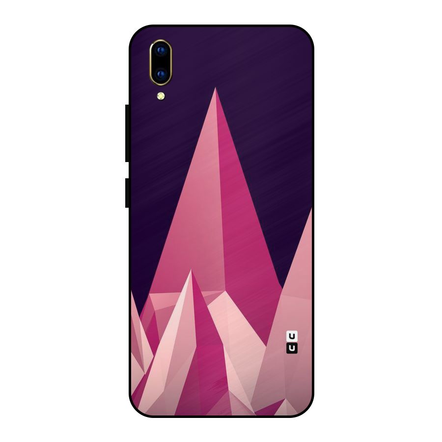 Pink Sharp Metal Back Case for Vivo V11 Pro