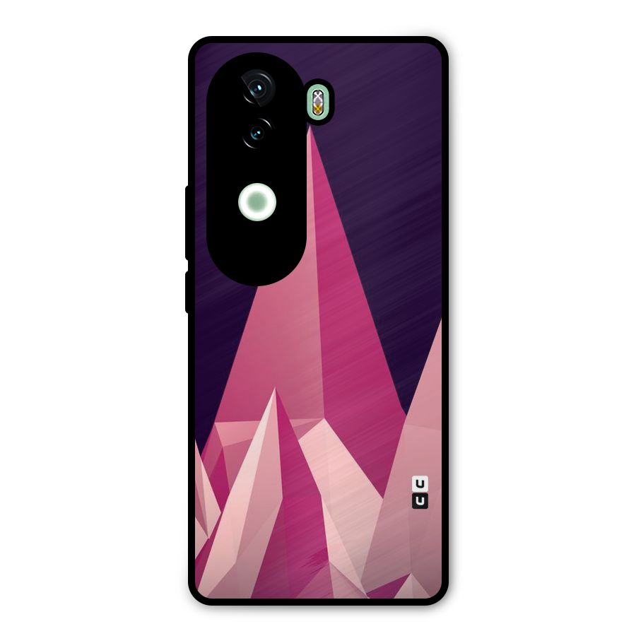 Pink Sharp Metal Back Case for Vivo V40e