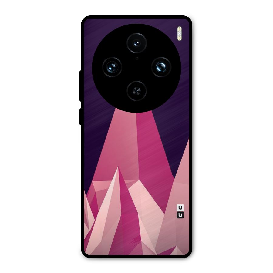 Pink Sharp Metal Back Case for Vivo X100 Pro