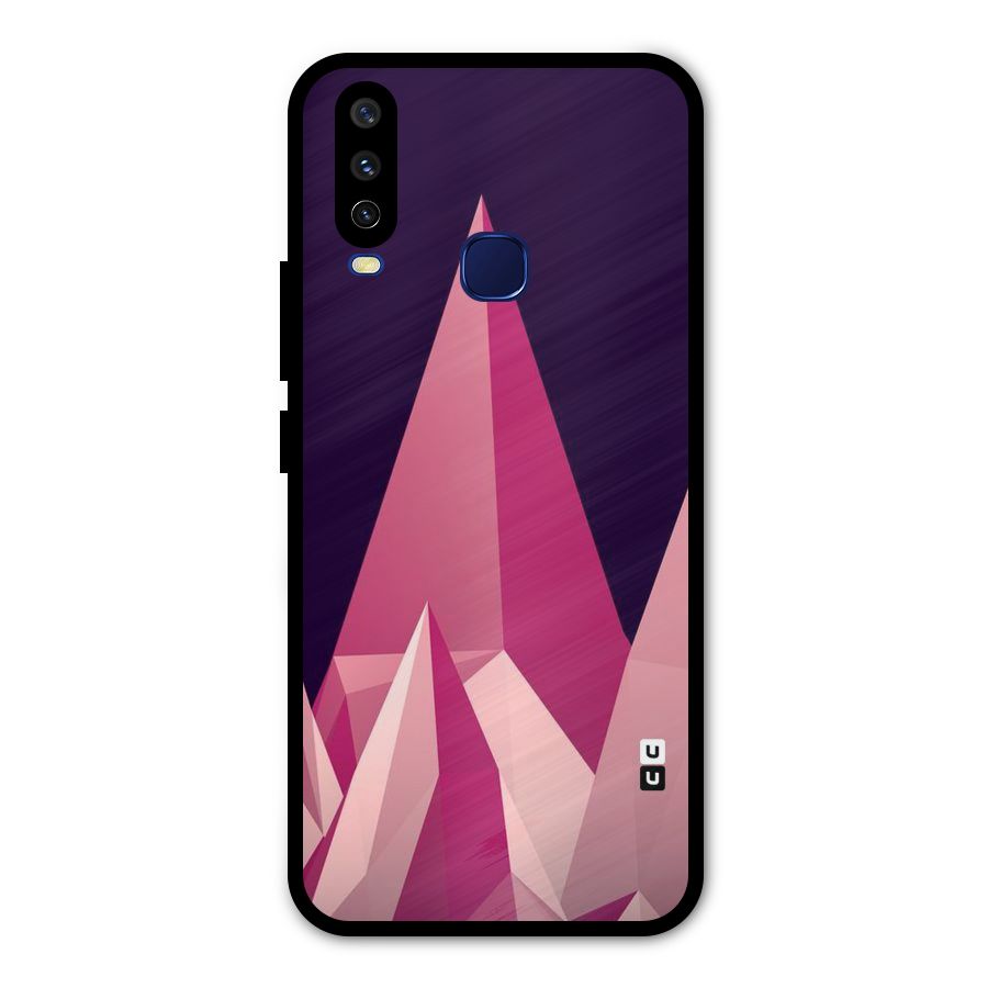 Pink Sharp Metal Back Case for Vivo Y15