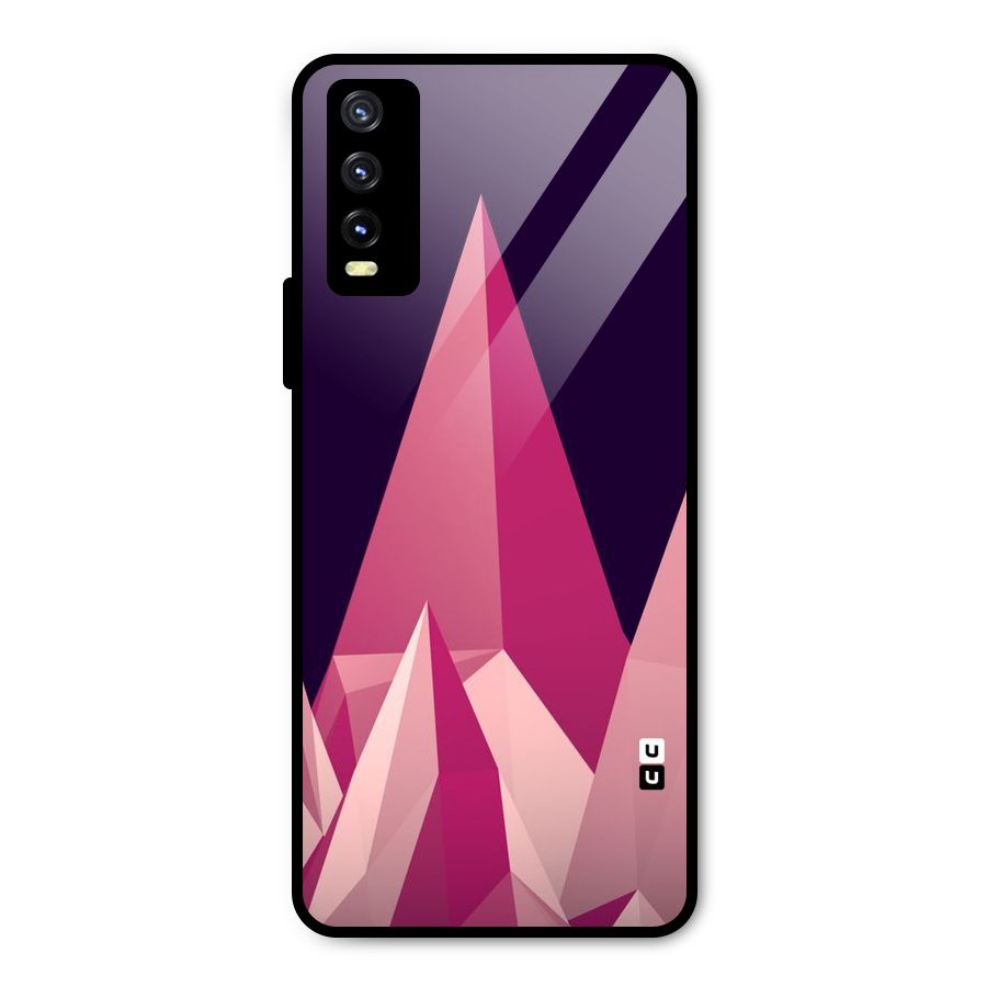 Pink Sharp Metal Back Case for Vivo Y20