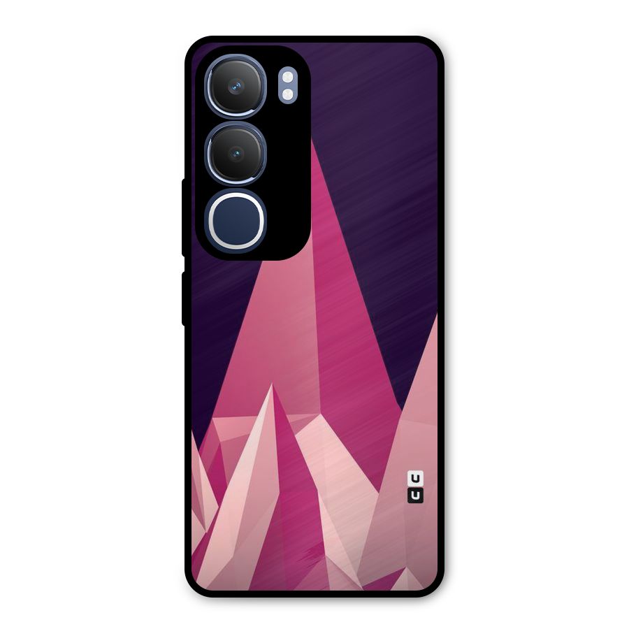 Pink Sharp Metal Back Case for Vivo Y29