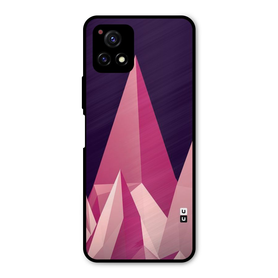 Pink Sharp Metal Back Case for Vivo Y72 5G
