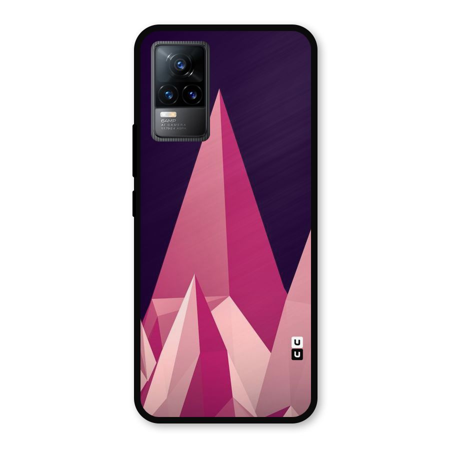 Pink Sharp Metal Back Case for Vivo Y73
