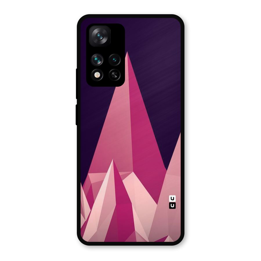 Pink Sharp Metal Back Case for Xiaomi 11i Hypercharge 5G