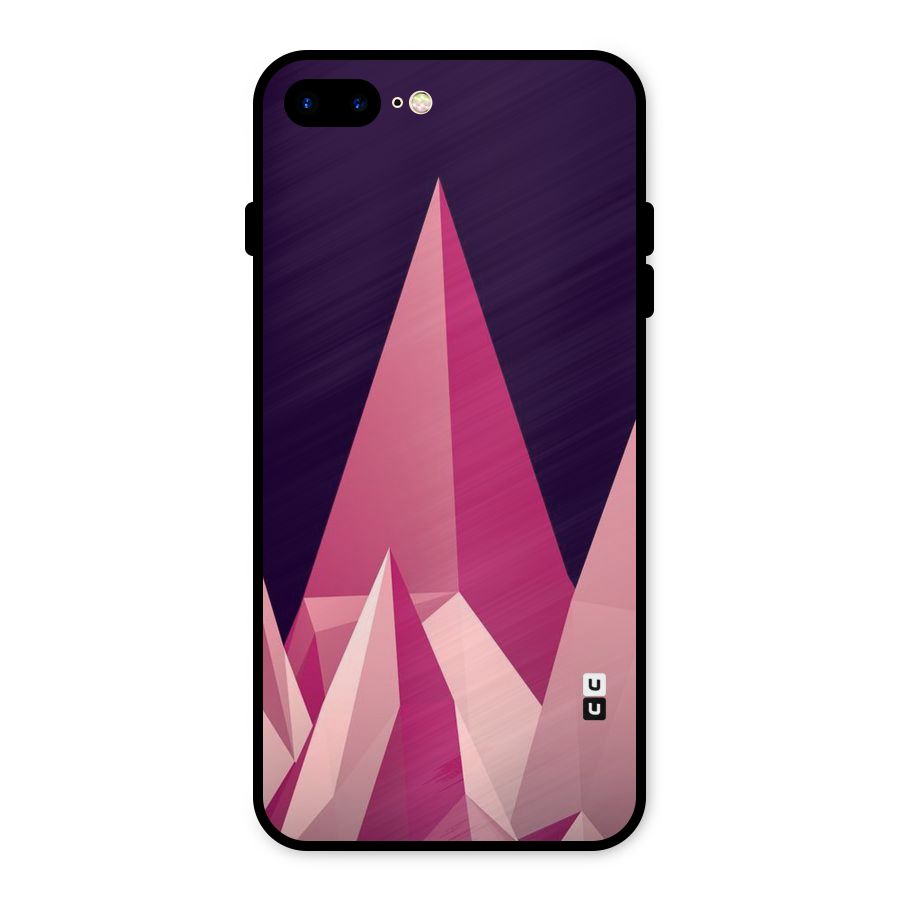 Pink Sharp Metal Back Case for iPhone 8 Plus