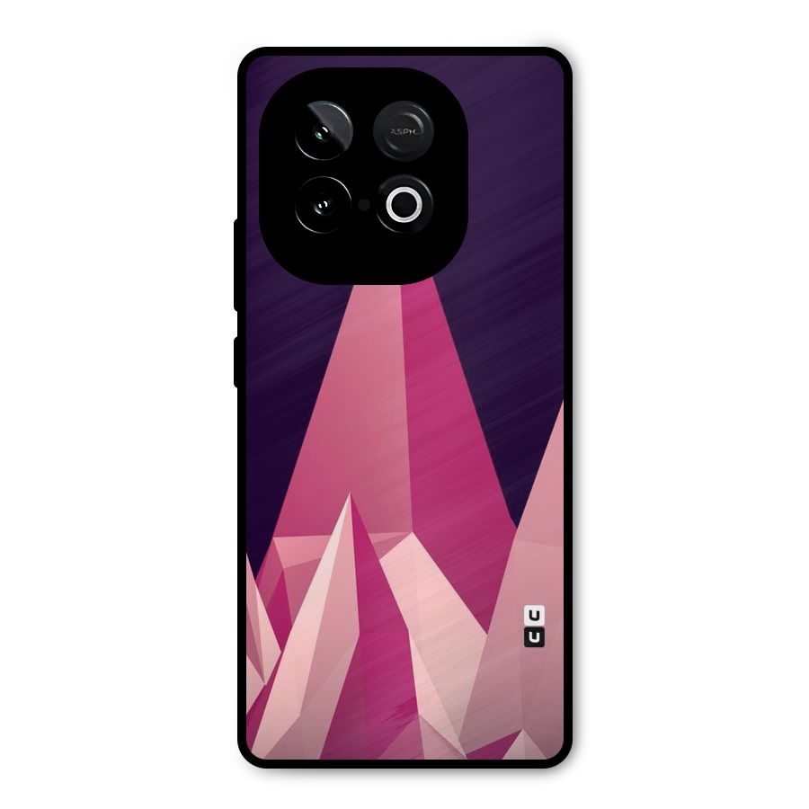 Pink Sharp Metal Back Case for iQOO Neo 10