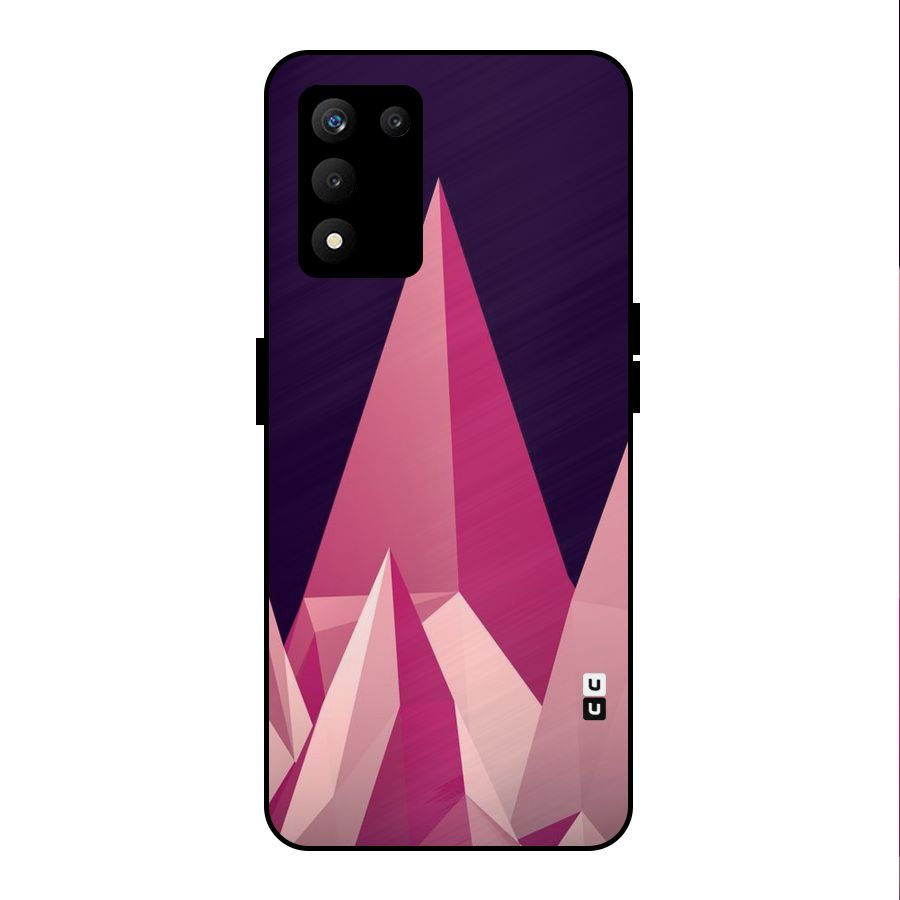 Pink Sharp Metal Back Case for realme 9 5G SE