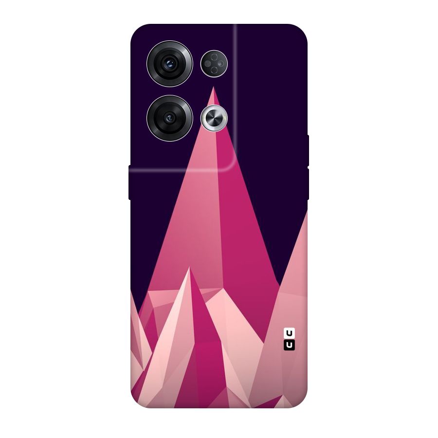 Pink Sharp Original Polycarbonate Back Case for Oppo Reno8 Pro 5G