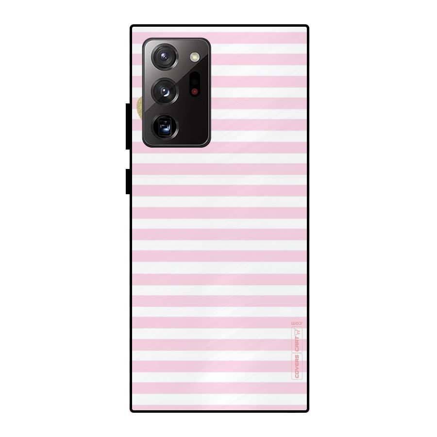 Pink Stripes Metal Back Case for Galaxy Note 20 Ultra