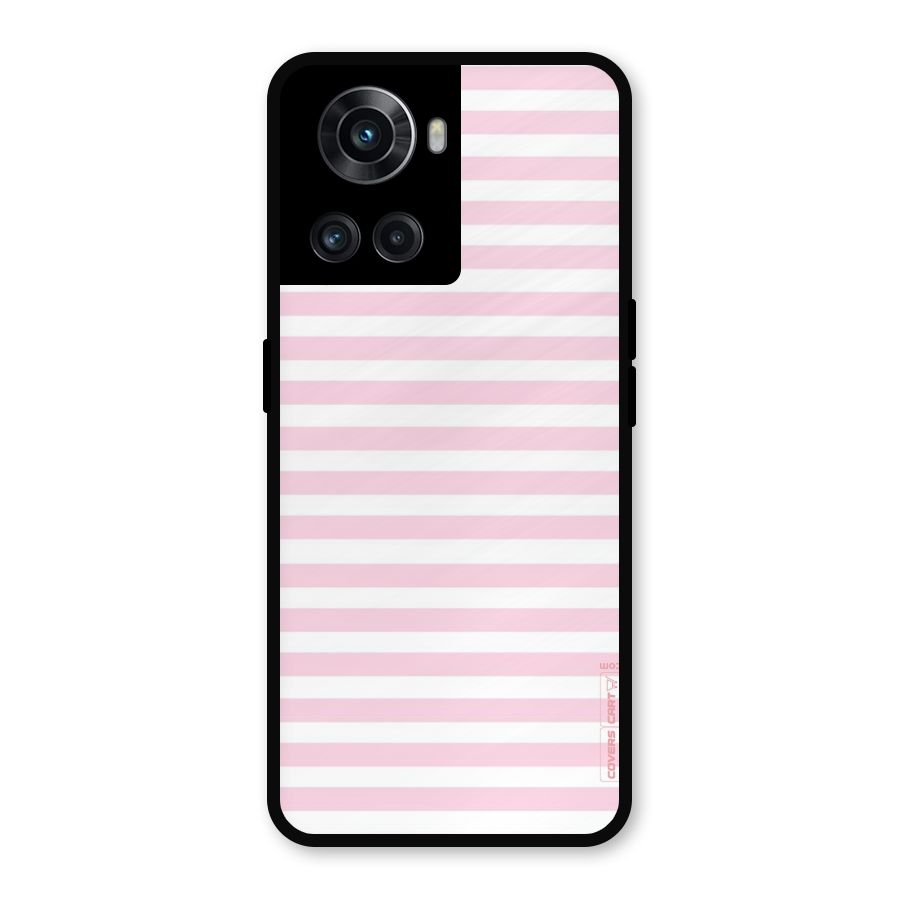 Pink Stripes Metal Back Case for OnePlus 10R