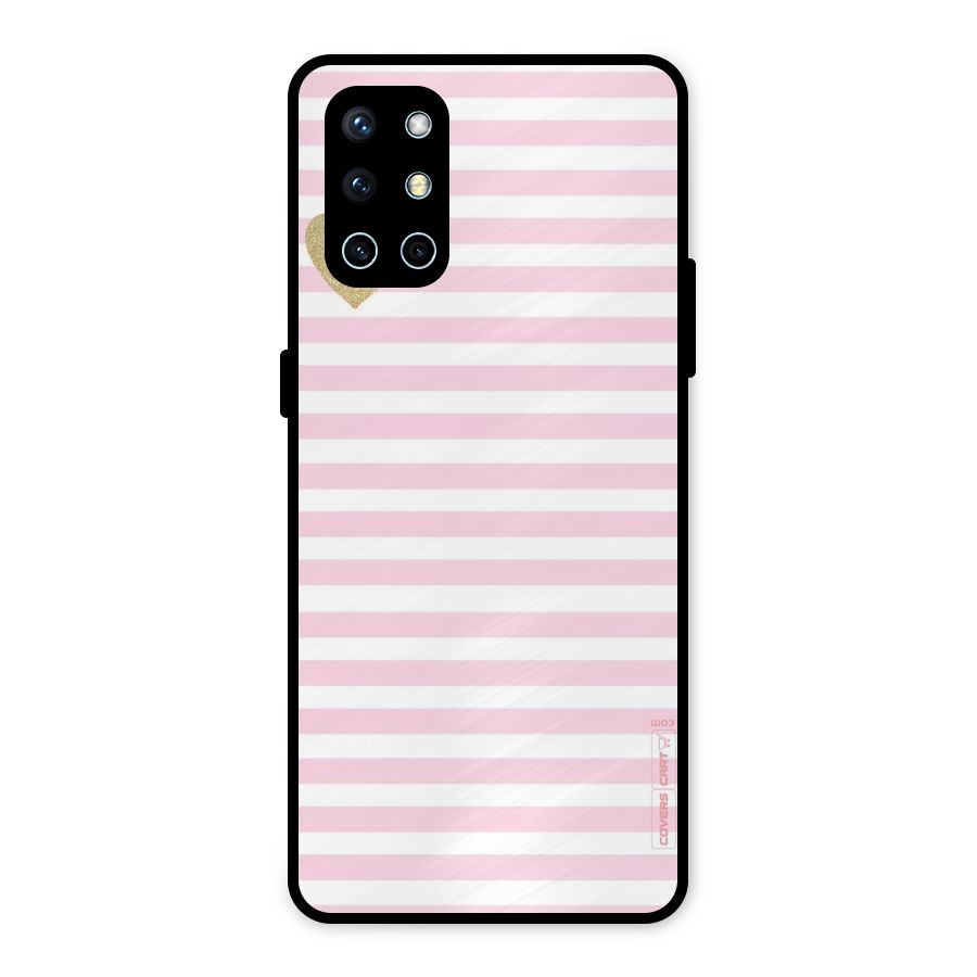 Pink Stripes Metal Back Case for OnePlus 9R