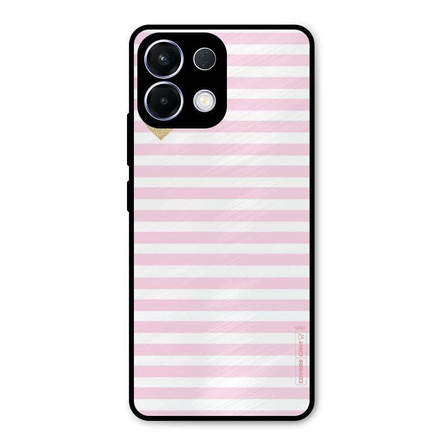 Pink Stripes Metal Back Case for Oppo K13