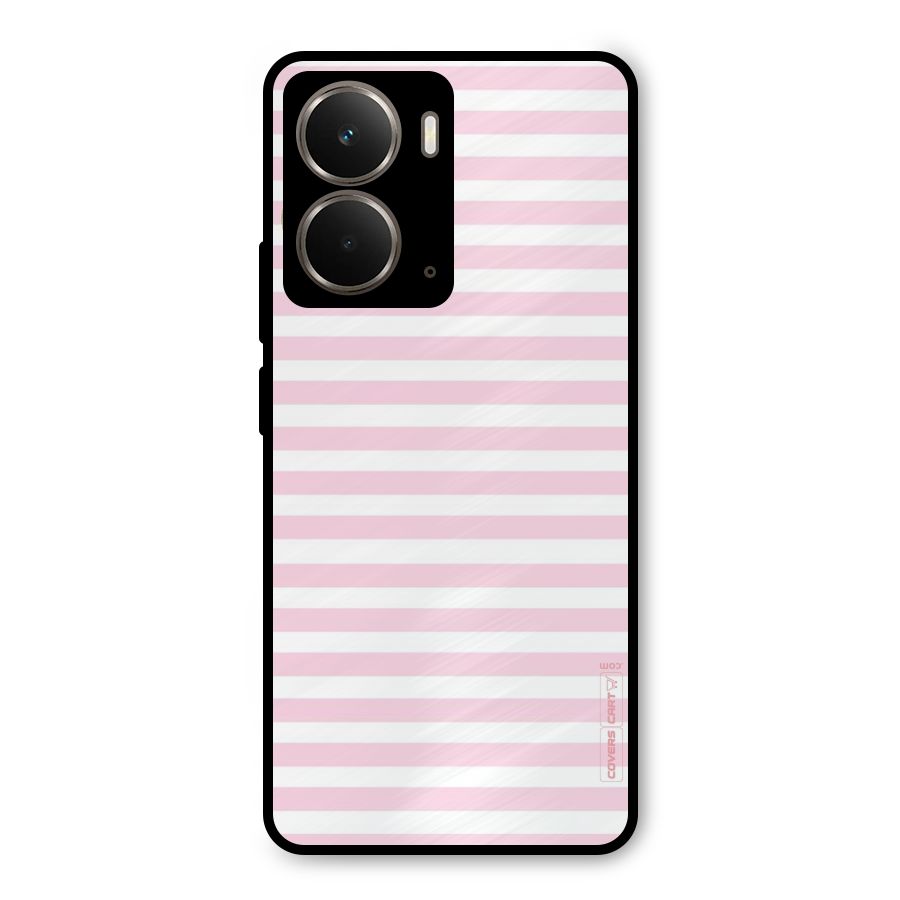 Pink Stripes Metal Back Case for Realme P3