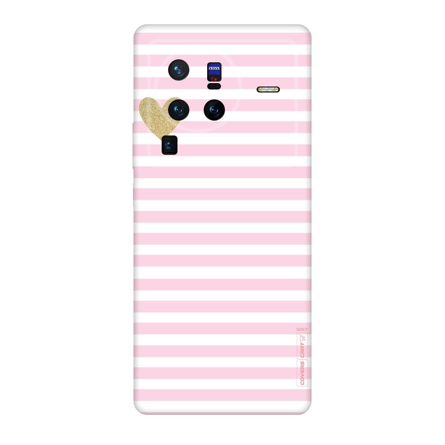 Pink Stripes Original Polycarbonate Back Case for Vivo X80