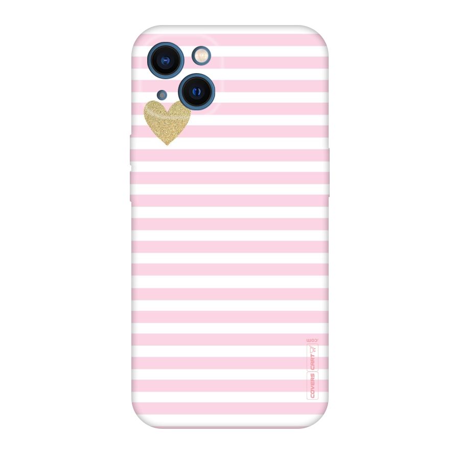 Pink Stripes Original Polycarbonate Back Case for iPhone 13