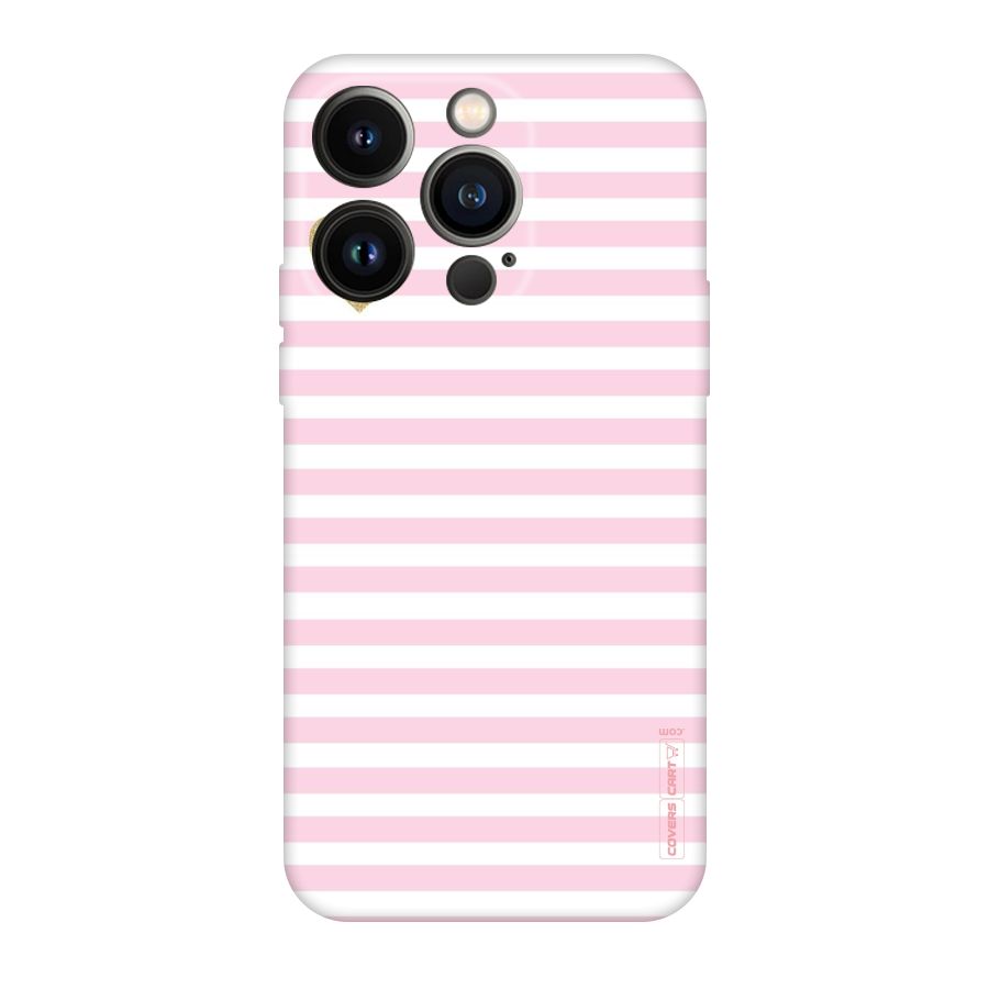 Pink Stripes Original Polycarbonate Back Case for iPhone 14 Pro