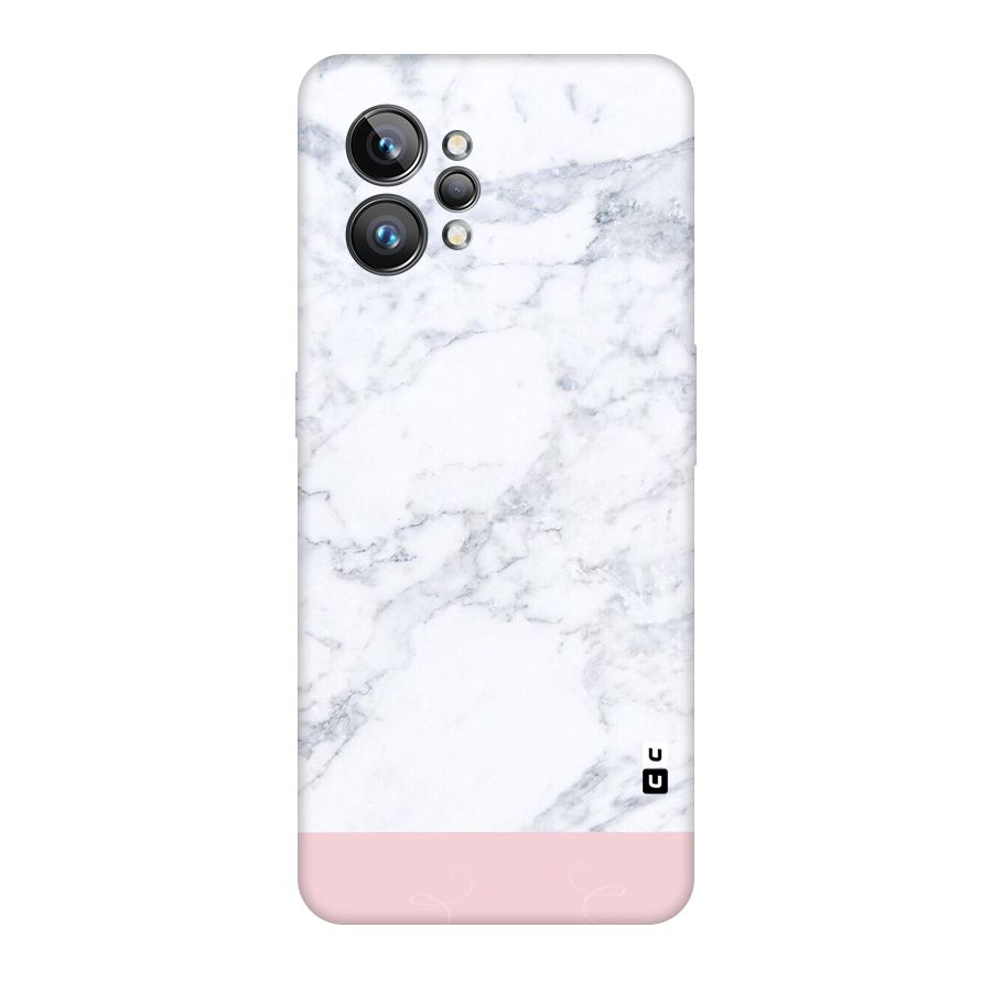 Pink White Merge Marble Original Polycarbonate Back Case for Realme GT2 Pro