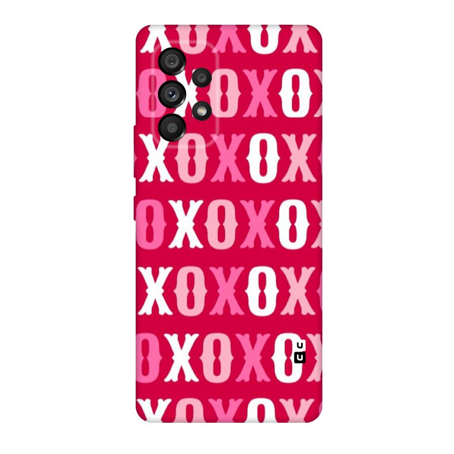 Pink White Xoxo Original Polycarbonate Back Case for Galaxy A53 5G