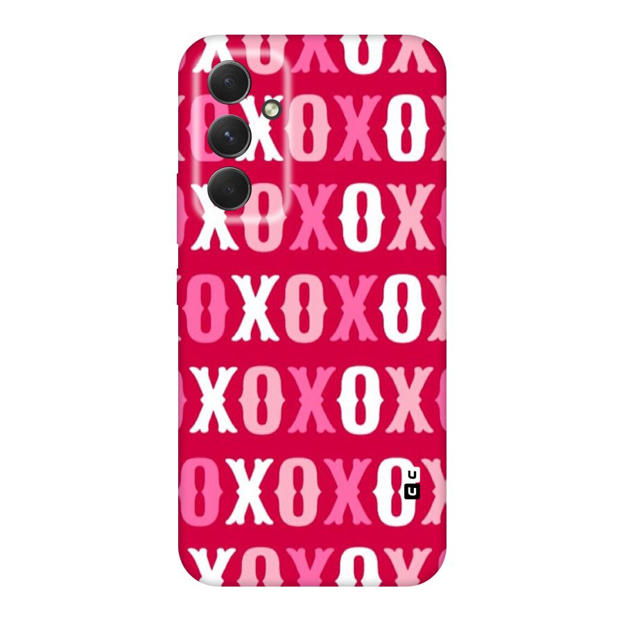 Pink White Xoxo Original Polycarbonate Back Case for Galaxy A54