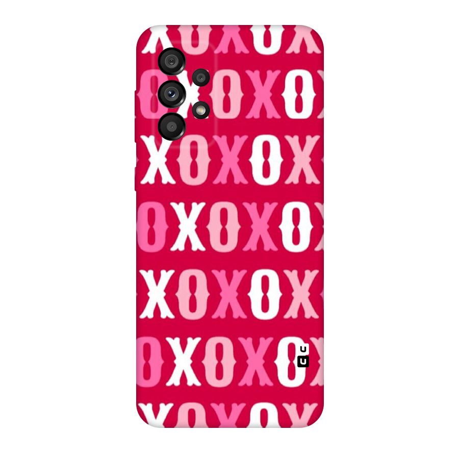 Pink White Xoxo Original Polycarbonate Back Case for Galaxy A73 5G
