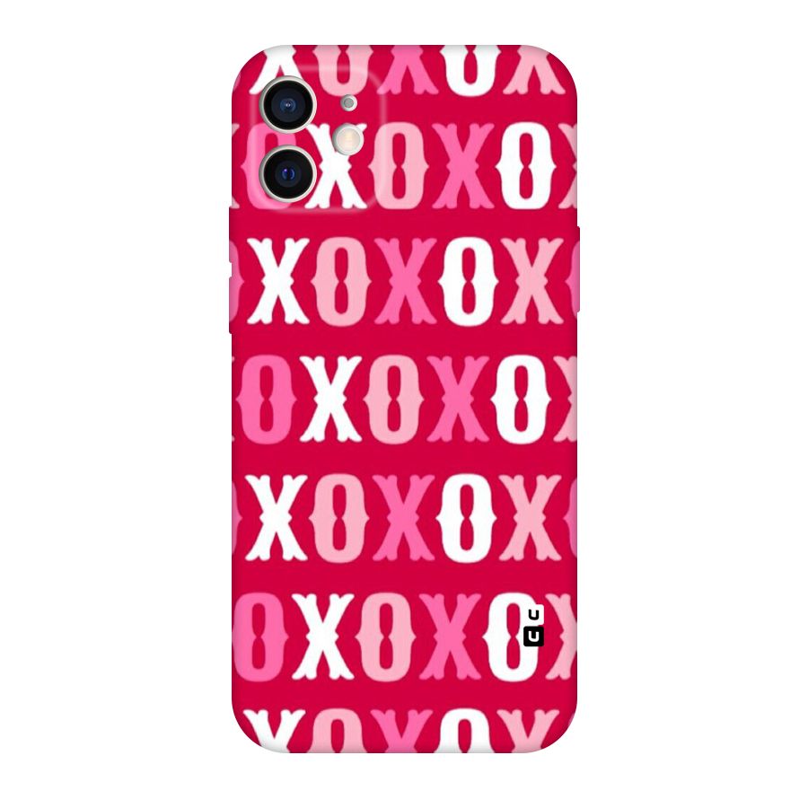 Pink White Xoxo Original Polycarbonate Back Case for iPhone 12
