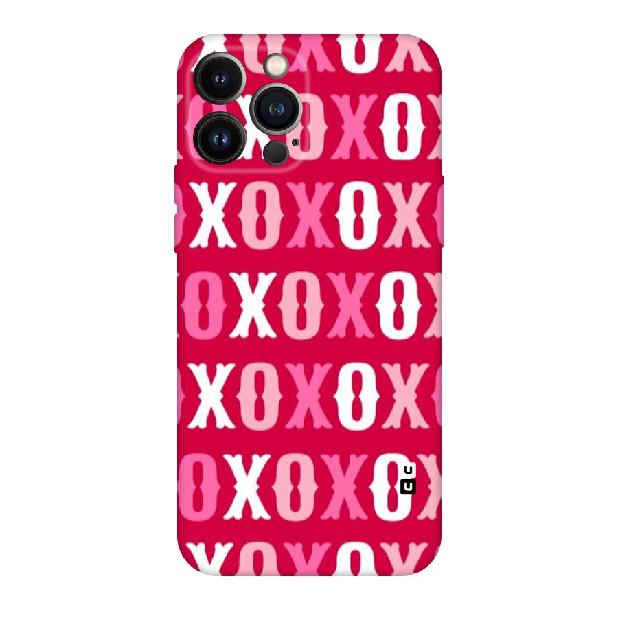 Pink White Xoxo Original Polycarbonate Back Case for iPhone 13 Pro Max
