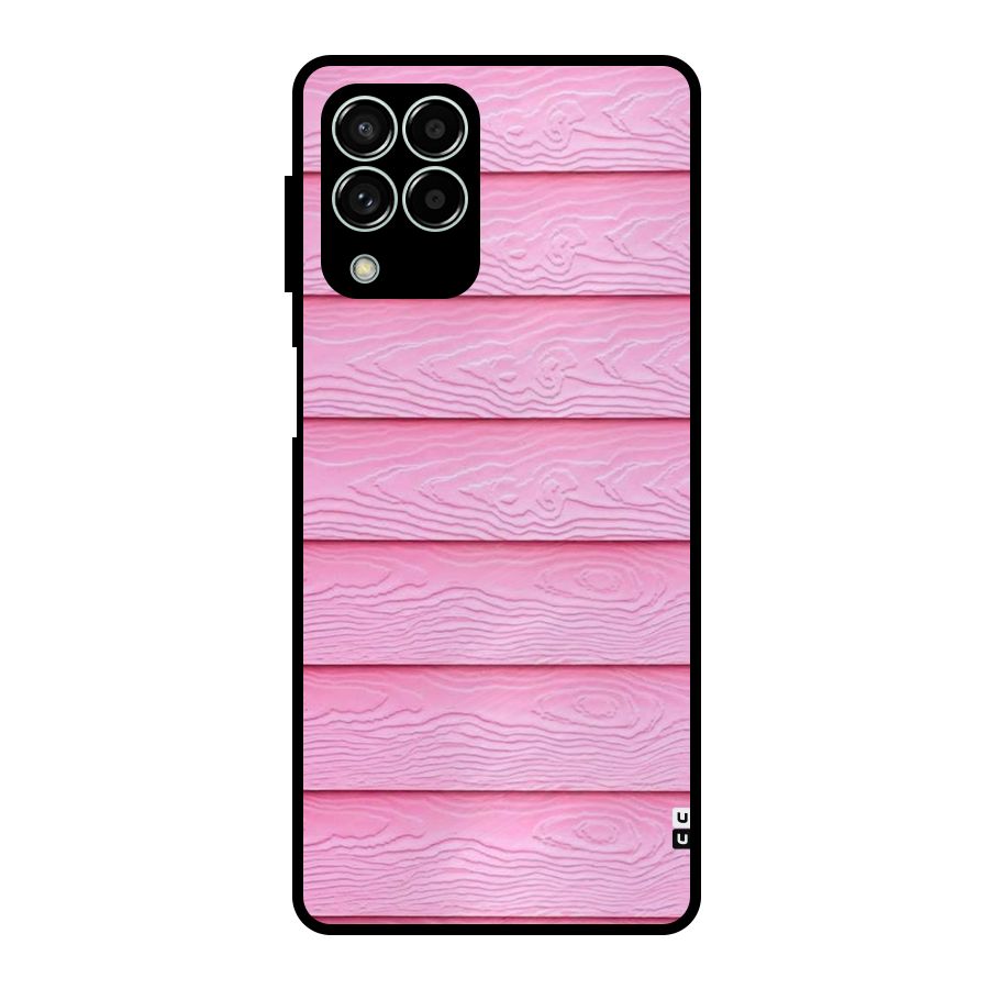 Pink Wood Metal Back Case for Galaxy M33