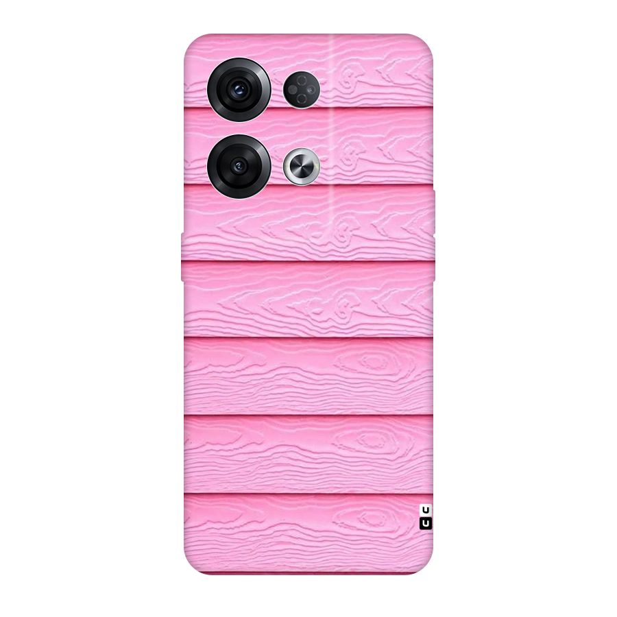 Pink Wood Original Polycarbonate Back Case for Oppo Reno8 Pro 5G