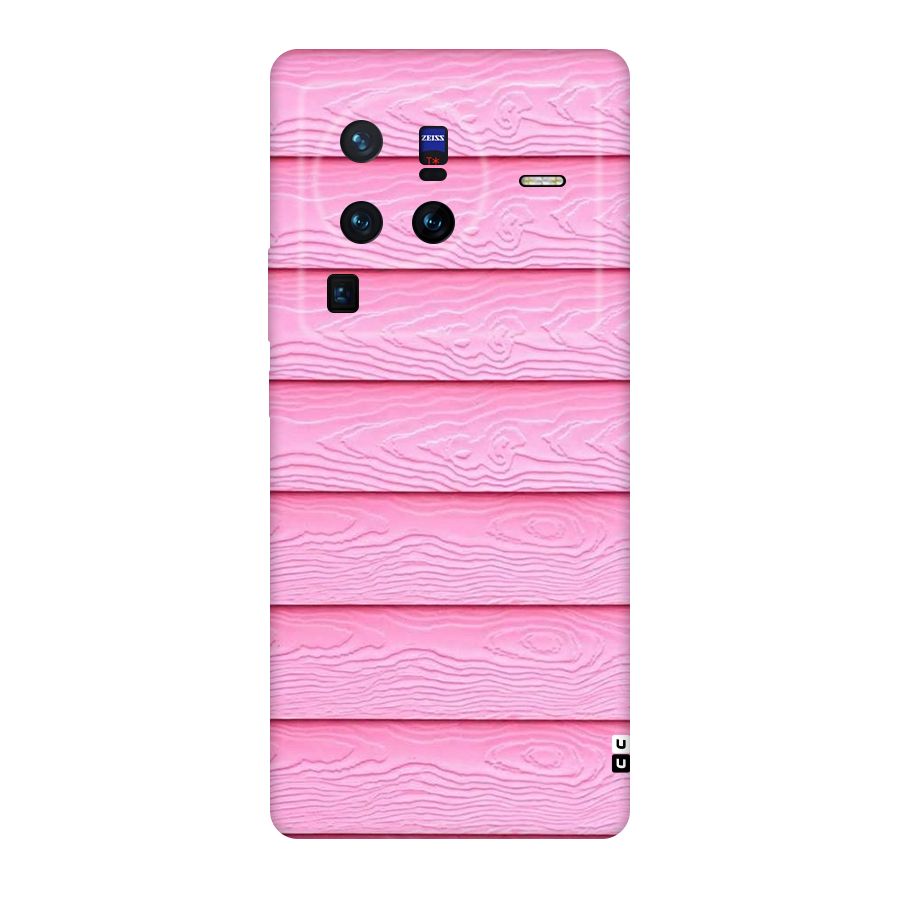 Pink Wood Original Polycarbonate Back Case for Vivo X80