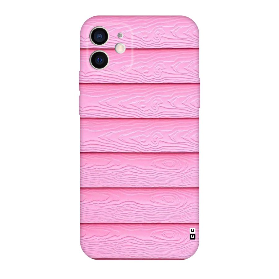 Pink Wood Original Polycarbonate Back Case for iPhone 12
