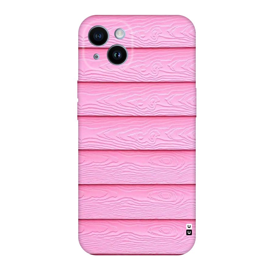 Pink Wood Original Polycarbonate Back Case for iPhone 14