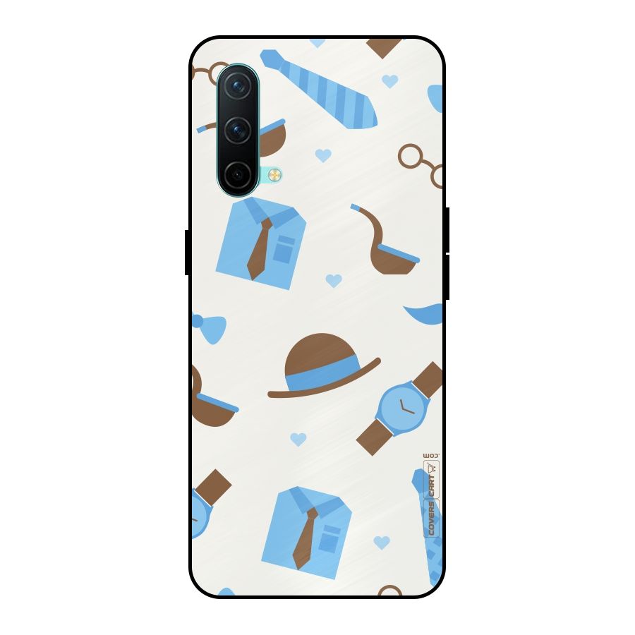 Pipe Hat Watch Pattern Metal Back Case for OnePlus Nord CE 5G